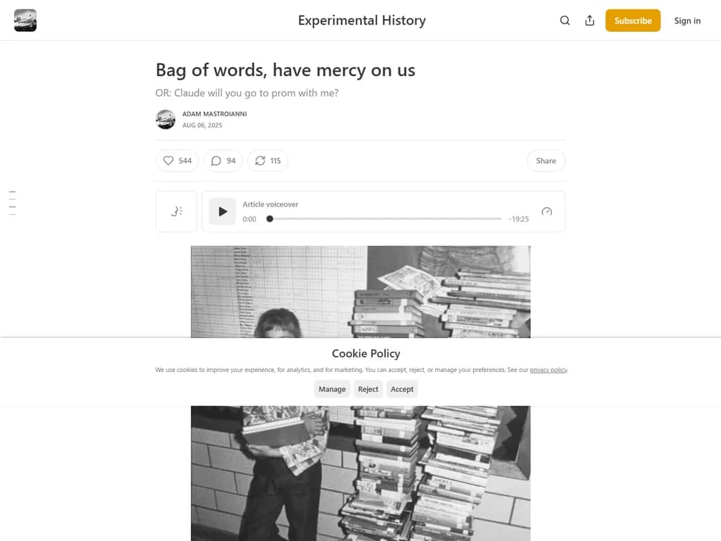 Bag of words, have mercy on us