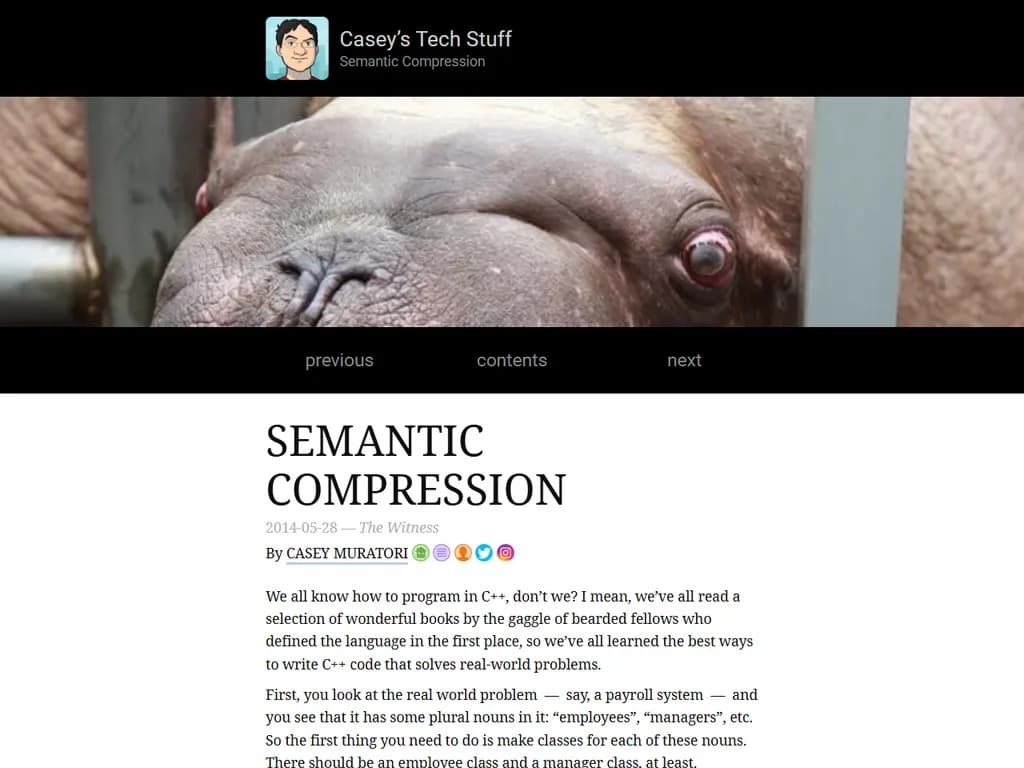 Semantic Compression (2014)