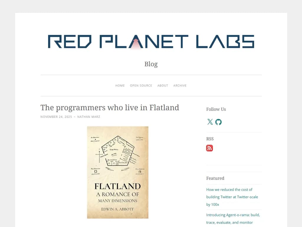 The programmers who live in Flatland