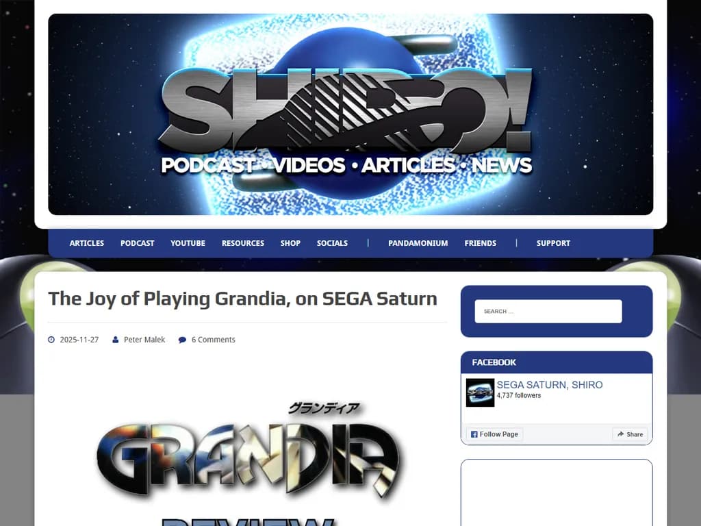 The Joy of Playing Grandia, on Sega Saturn