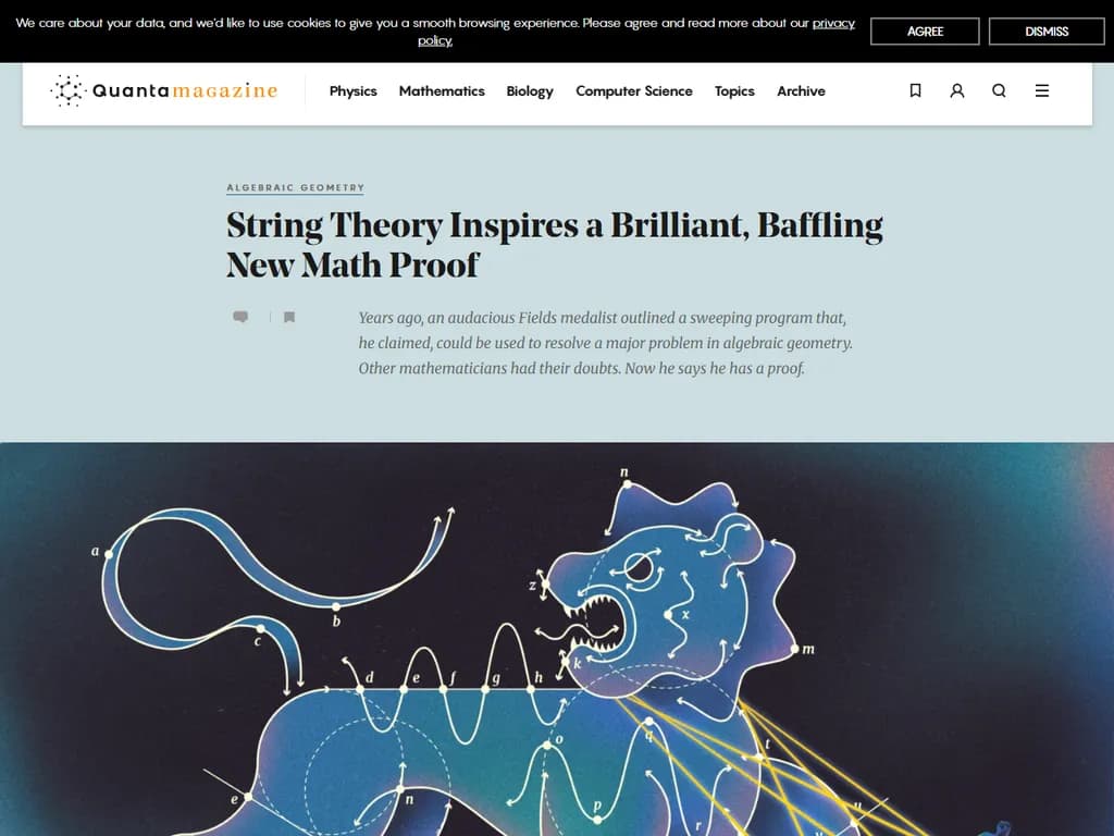 String theory inspires a brilliant, baffling new math proof