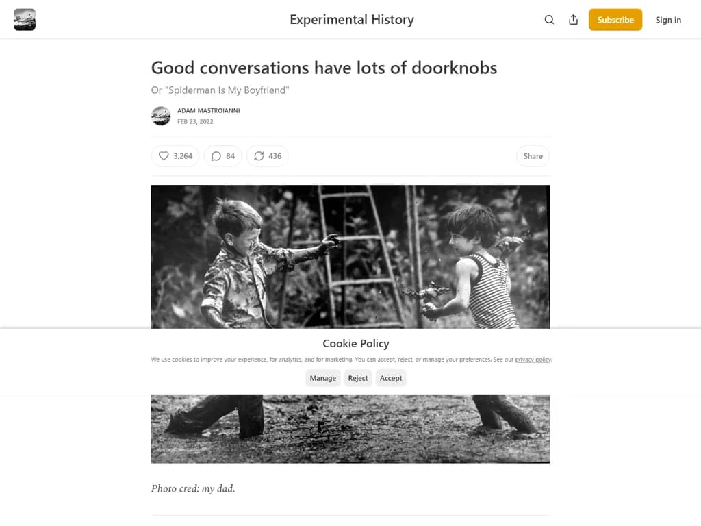 Good conversations have lots of doorknobs (2022)