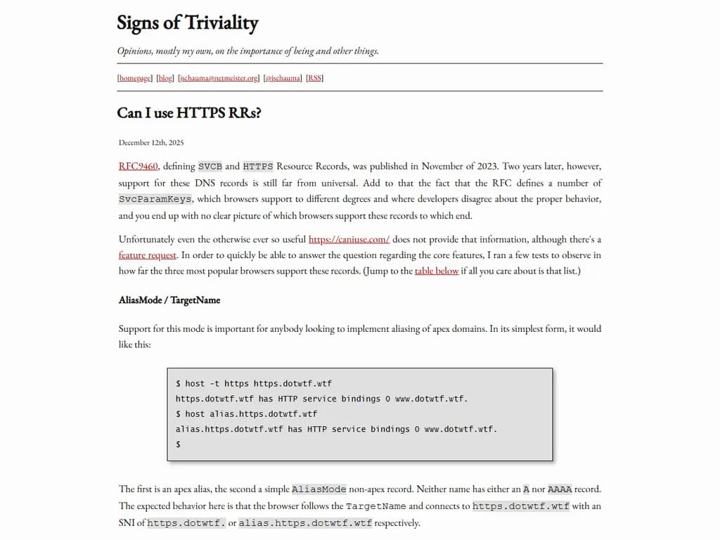 Can I use HTTPS RRs?