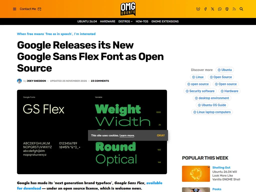 Google releases its new Google Sans Flex font as open source