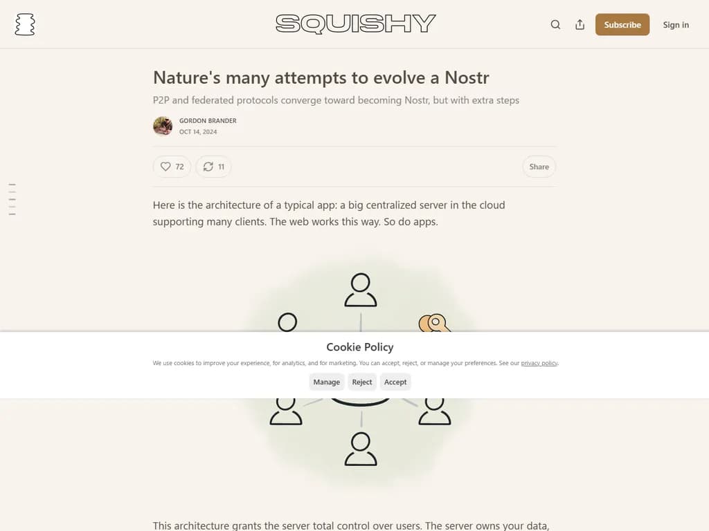 Nature's many attempts to evolve a Nostr