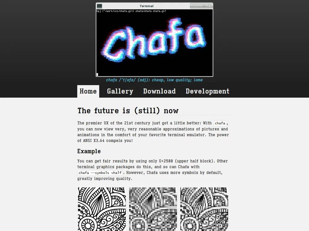 Chafa: Terminal Graphics for the 21st Century