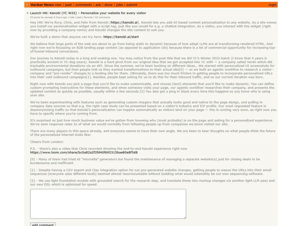 Launch HN: Kenobi (YC W22) – Personalize your website for every visitor