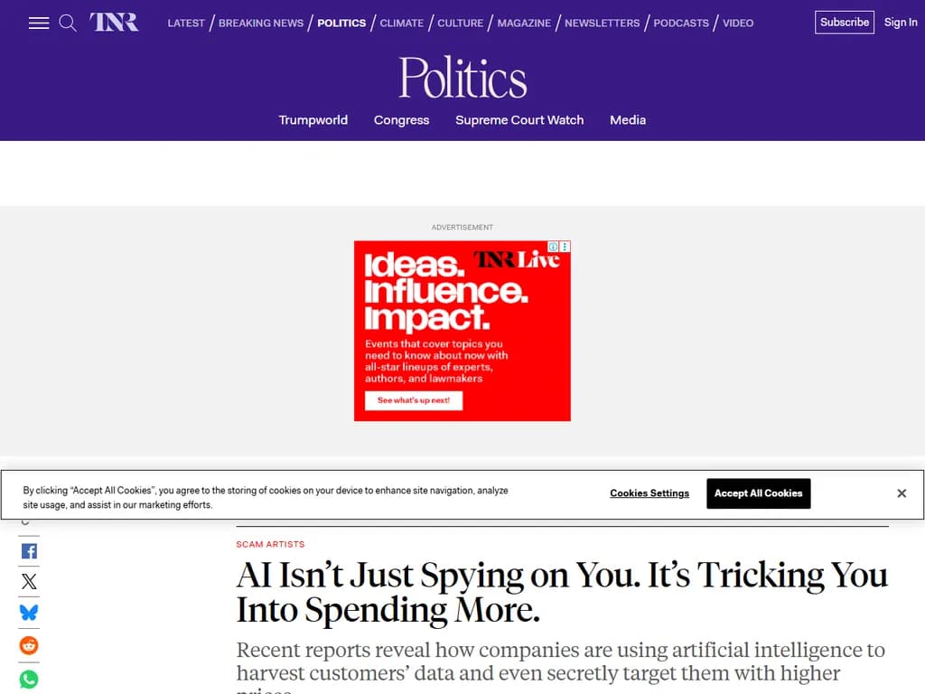 AI Isn't Just Spying on You. It's Tricking You into Spending More