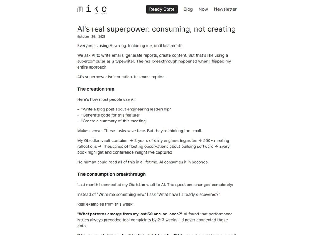 AI's real superpower: consuming, not creating