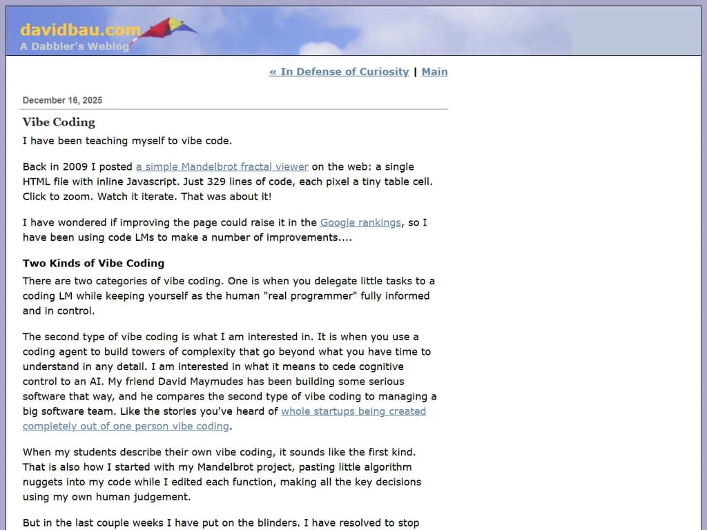 Two kinds of vibe coding