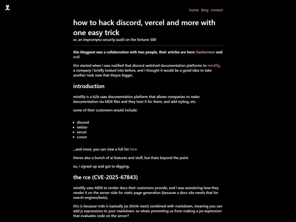 How to hack Discord, Vercel and more with one easy trick