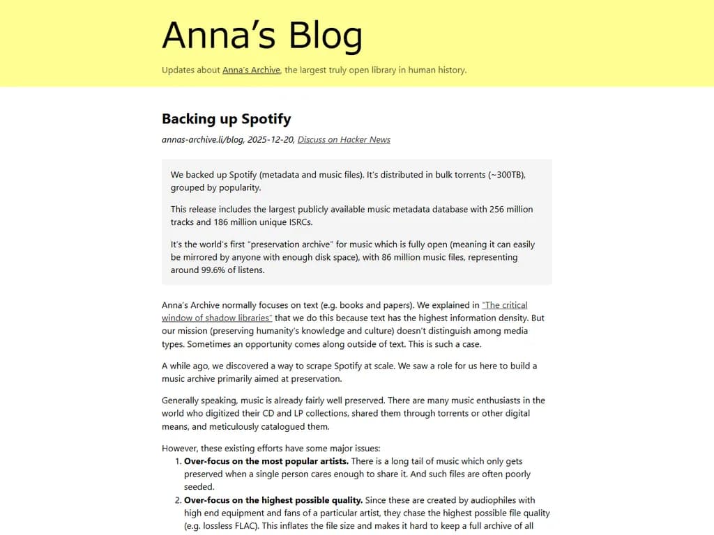 **Spotify のバックアップ**