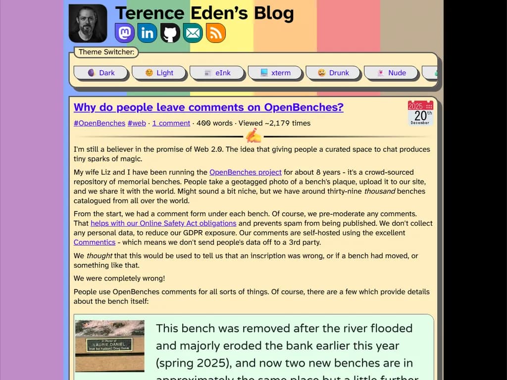 オープンベンチ(OpenBench)のベンチマークにコメントが寄せられる主な理由は次のとおりです。
1. **説明や助けを求める**
- 問題文、データ形式、評価プロトコルについて質問します。
- 将来参加する人々にも役立つように明確化を提供します。
2. **主催者へのフィードバック**
- バグや曖昧さ、ドキュメントの欠落点を指摘します。
- ベンチマーク設計やスコアリング手法の改善案を提案します。
3. **ソリューションの披露と知見共有**
- 参加者は自らのアプローチについて議論し、重要な技術点を強調したり、ある方法が優れた結果を出した理由を説明します。
- 以前の研究や最先端ベンチマークとの比較も行います。
4. **コミュニティ構築**
- ベンチマーク作成者に感謝の意を示し、協力を呼びかけます。
- 資源共有や研究方向性についての議論を促進します。
5. **問題報告**
- 評価スクリプトの失敗、データ破損、その他結果に影響する技術的課題を報告します。
総じて、コメントはベンチマークを正確・透明で有用なものに保つために不可欠です。