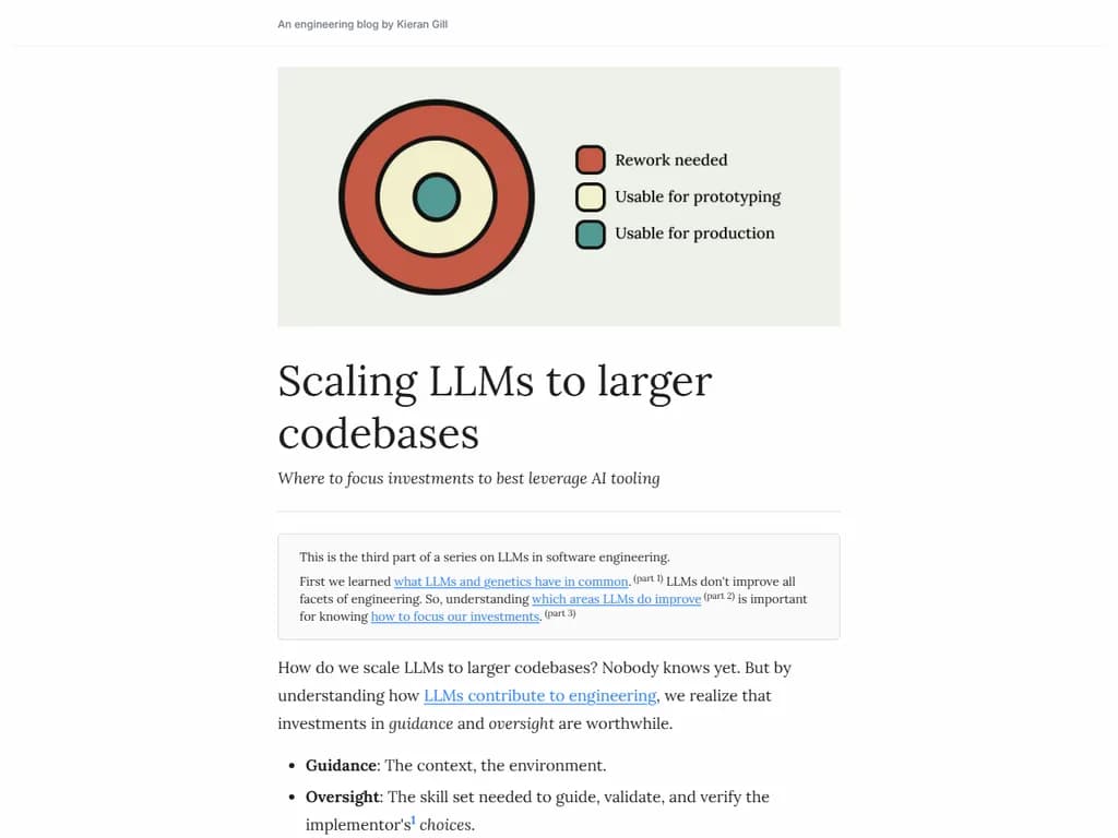 **大型コードベースへのLLMスケーリング**