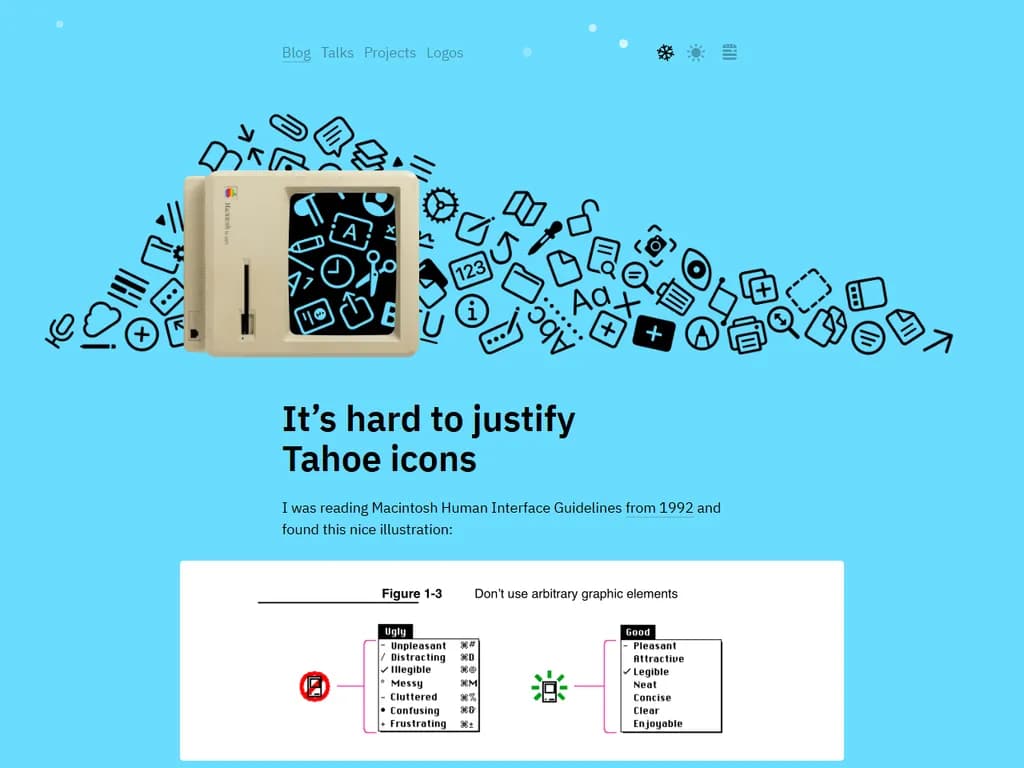 タホアイコンを正当化するのは難しいです。