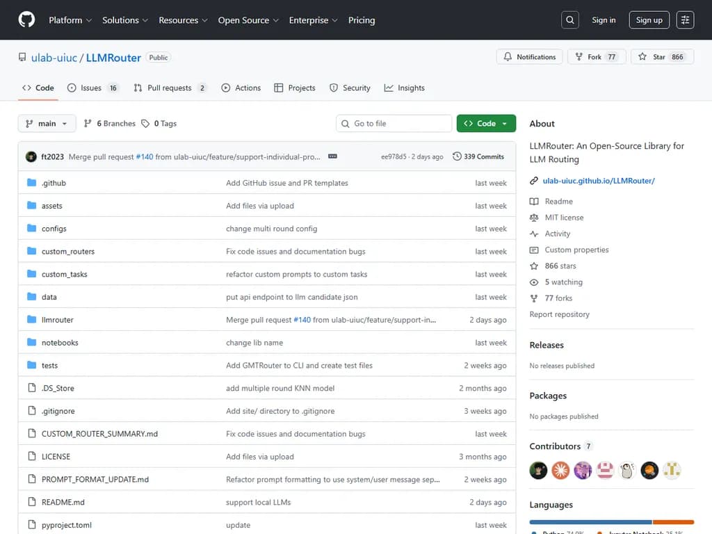 LLMRouter:LLMルーティング用オープンソースライブラリ