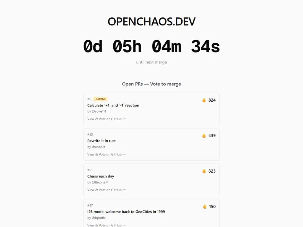 **オープン・カオス**
*自己進化型オープンソースプロジェクト*