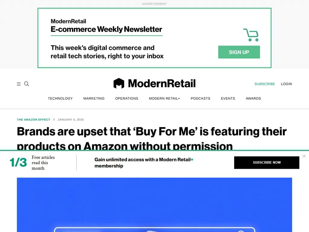 ブランドが不満を抱いています:Buy For Me が許可なく、彼らの製品をAmazonで紹介しています。