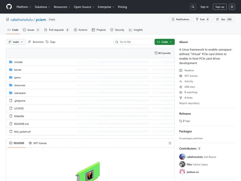 **ユーザースペースにおけるPCIeデバイス仮想化を実現するLinuxカーネルフレームワーク**
