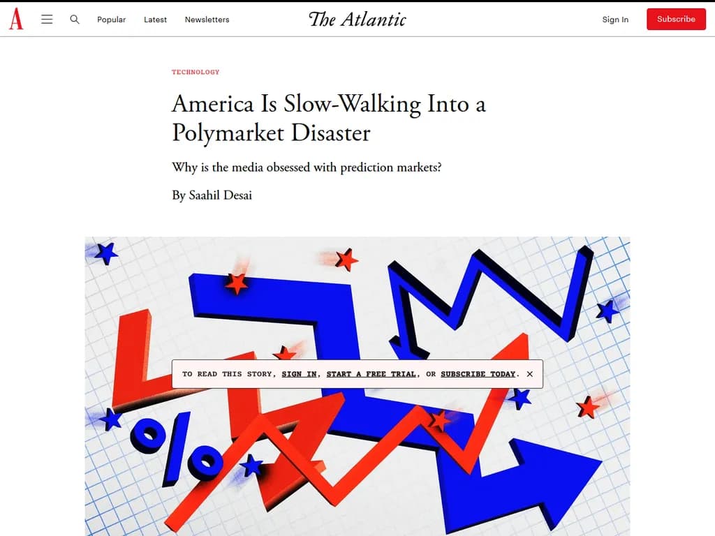 予測市場は、ニュースをギャンブルに変える世界をもたらしています。