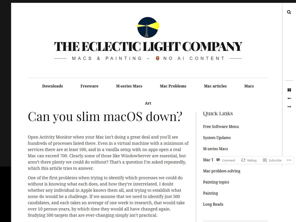 はい、macOS のディスクフットプリントを削減する方法は複数あります。以下に代表的な手順を挙げます。
- **使用していない言語パックを削除**
```bash
sudo rm -rf /Library/AppleLanguages/
```
(または、サードパーティ製のツールを利用する方法もあります)
- **古いシステムログやキャッシュを消去**
```bash
sudo rm -rf ~/Library/Logs/*
sudo rm -rf /private/var/log/*
```
- **不要なバンドルアプリケーションをアンインストール**
アプリをゴミ箱へドラッグするか、次のコマンドで削除します。
```bash
sudo rm -rf /Applications/<App>.app
```
- **Xcode の派生データとシミュレータをクリア**
```bash
rm -rf ~/Library/Developer/Xcode/DerivedData/
xcrun simctl delete unavailable
```
- **サードパーティのクリーンアップユーティリティを利用**(例:CleanMyMac、Onyx)
使用する際は慎重に設定を確認してください。
- **必要最小限の macOS コンポーネントだけを残す**
サーバーやコンテナ向けに極力軽量化したい場合は、**macOS Server** を利用するか、`pkgbuild`/`productbuild` でカスタムイメージを構築するとよいでしょう。
大規模な削除を行う前には必ずバックアップを取ってください。