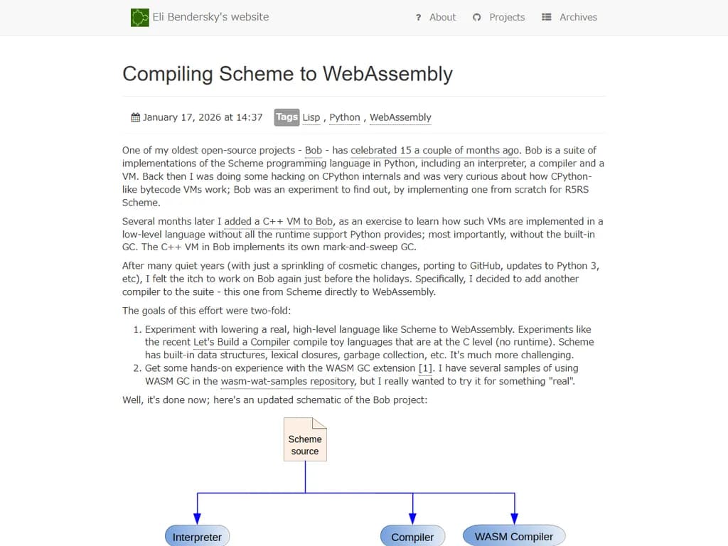 **Scheme を WebAssembly にコンパイル**