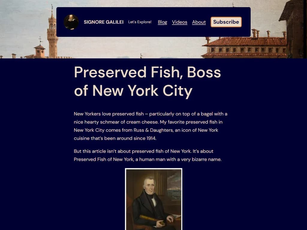 **保存された魚、ニューヨーク市のボス**