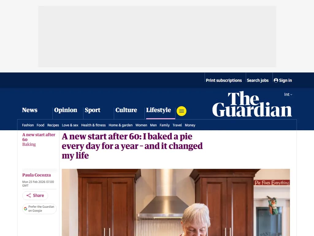 一年間、毎日パイを焼き続けたことで、私の人生が変わりました。