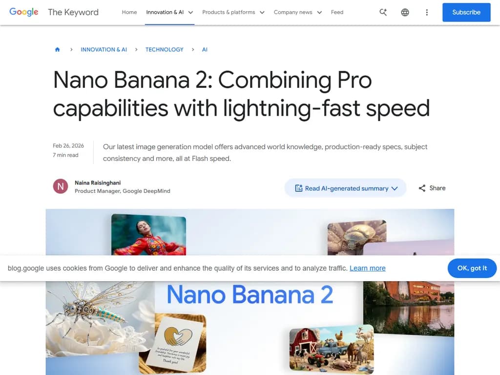 ナノ・バナナ 2:Google 最新のAI画像生成モデル