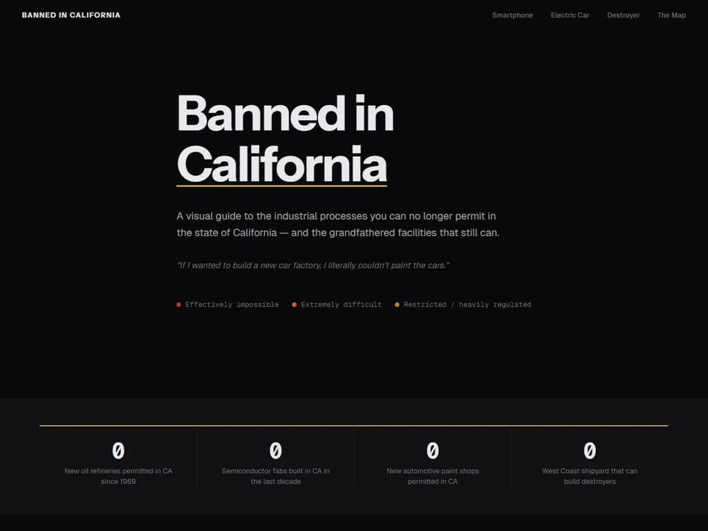 カリフォルニア州では禁止されています。