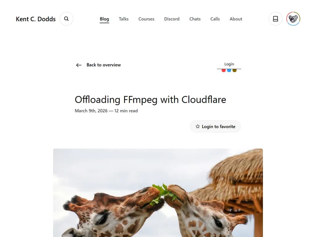 Cloudflare で FFmpeg をオフロードする