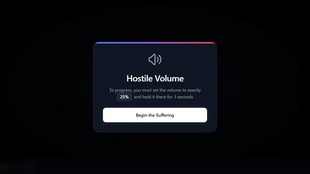 「ハンゾー・ボリューム ― 故意に悪いUIで音量調整を体験するゲーム」