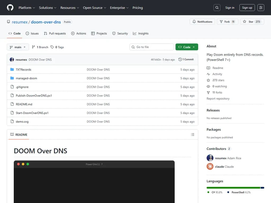 **「DOOM Over DNS」**
(ドゥーム・オーバーDNS)