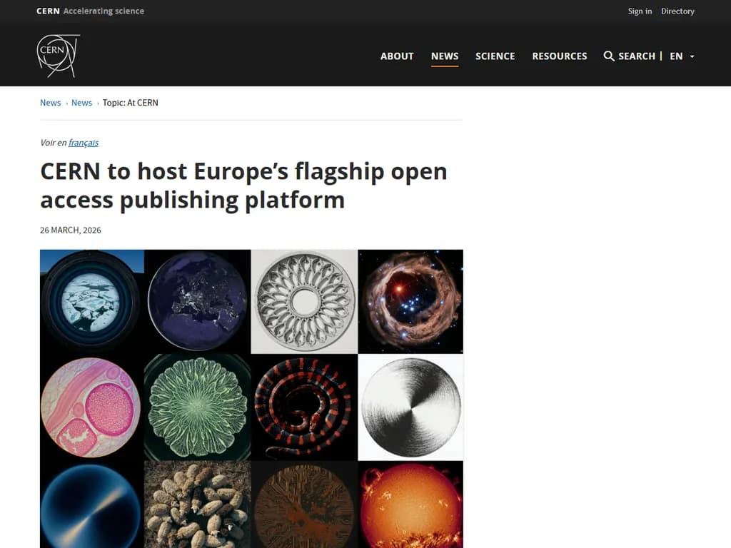 **CERN が Open Research Europe の新フェーズを開催**